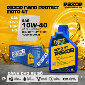 Dầu nhớt Razor Nano Protect Moto 4T - Cho xe số
