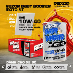 Dầu nhớt Razor Baby Boomer Moto 4T - Cho xe số