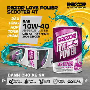Dầu nhớt Razor Love Power Scooter 4T - Cho xe tay ga